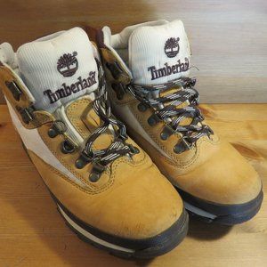 Timberland Euro Hiker Boots Nubuck Leather Wheat 6528A  men's sz 7.5